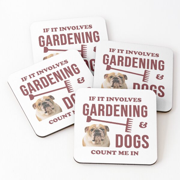 Item preview, Gardening And Dogs - Funny Garden Rake and Bulldog designed and sold by leo121687.