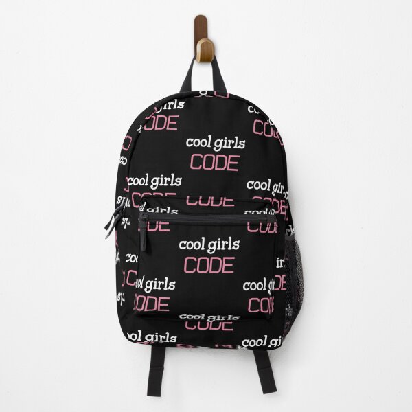 Item preview, 'Cool Girls Code' (Black/Pink) designed and sold by The Button Gal.