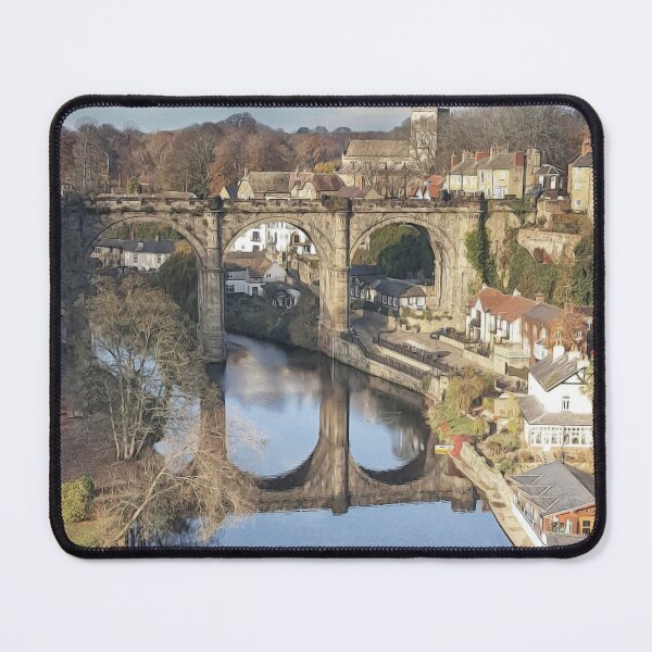 Item preview, Knaresborough Viaduct, North Yorkshire England landscape art designed and sold by BarbaraGlebska.