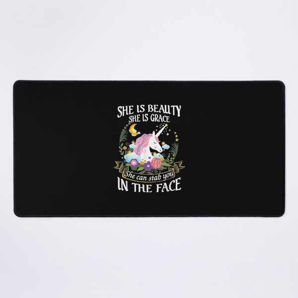 Item preview, She is Beauty She is Grace Funny Rainbow Unicorn designed and sold by KimHolleyn.