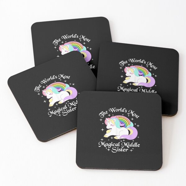 Item preview, Magical Middle Sister Unicorn Sister Gifts Girls Tee designed and sold by ShellyDeCeuster.