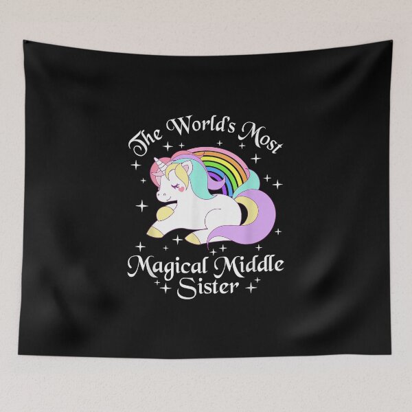 Item preview, Magical Middle Sister Unicorn Sister Gifts Girls Tee designed and sold by ShellyDeCeuster.