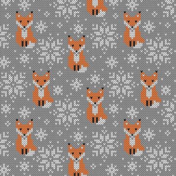 Aperçu de l'œuvre Renards jacquard de olgart
