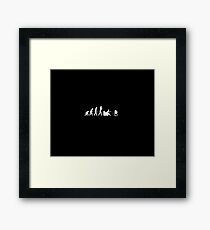 Evolution Humanity (GAMER) Framed Print