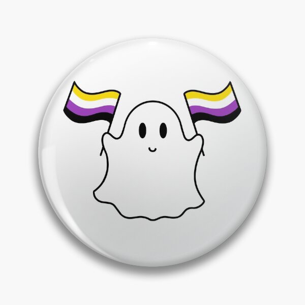 Item preview, Ghost nonbinary pride flag  designed and sold by DoesArtAndStuff.