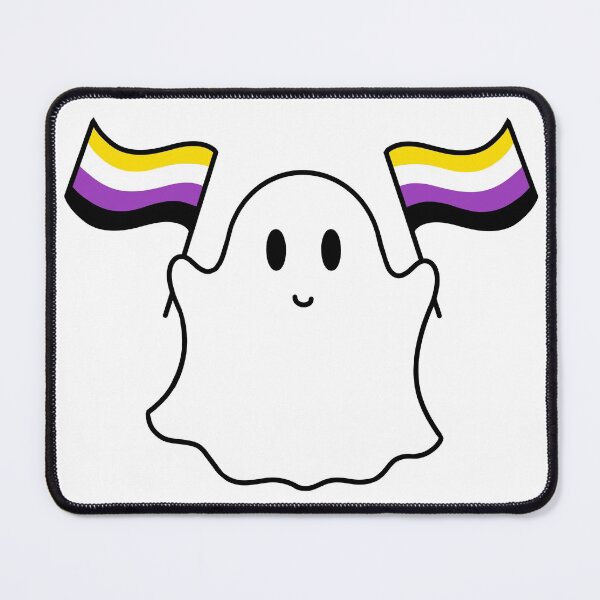 Item preview, Ghost nonbinary pride flag  designed and sold by DoesArtAndStuff.