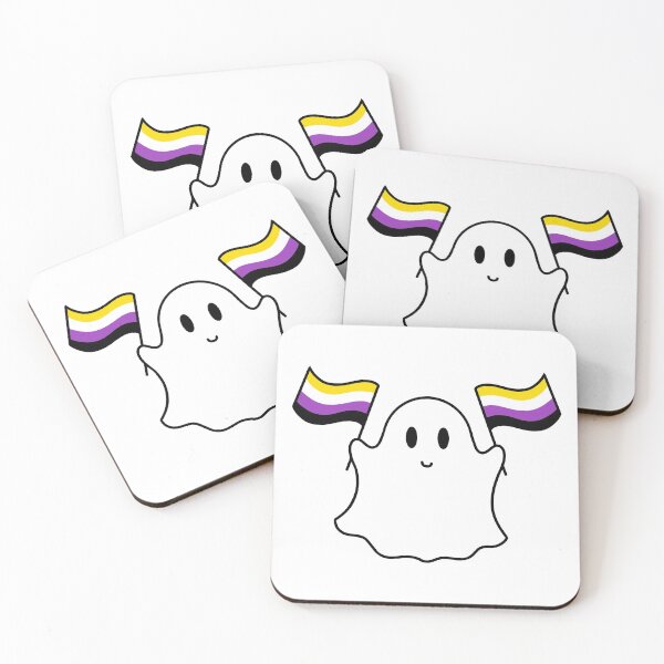 Item preview, Ghost nonbinary pride flag  designed and sold by DoesArtAndStuff.