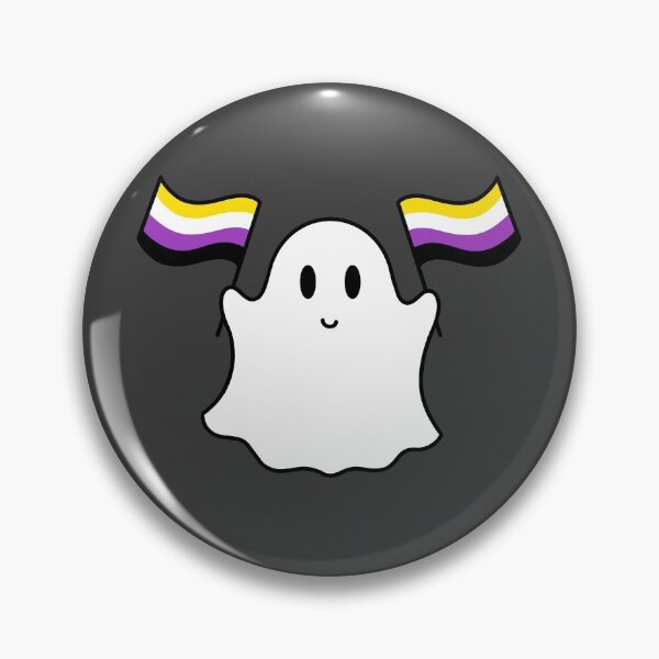 Item preview, Ghost nonbinary pride flag  designed and sold by DoesArtAndStuff.