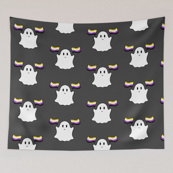 Item preview, Ghost nonbinary pride flag  designed and sold by DoesArtAndStuff.