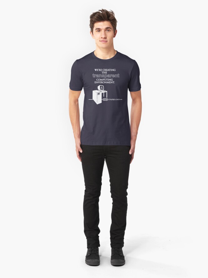 Alternate view of They Live - "Control Data" Slim Fit T-Shirt
