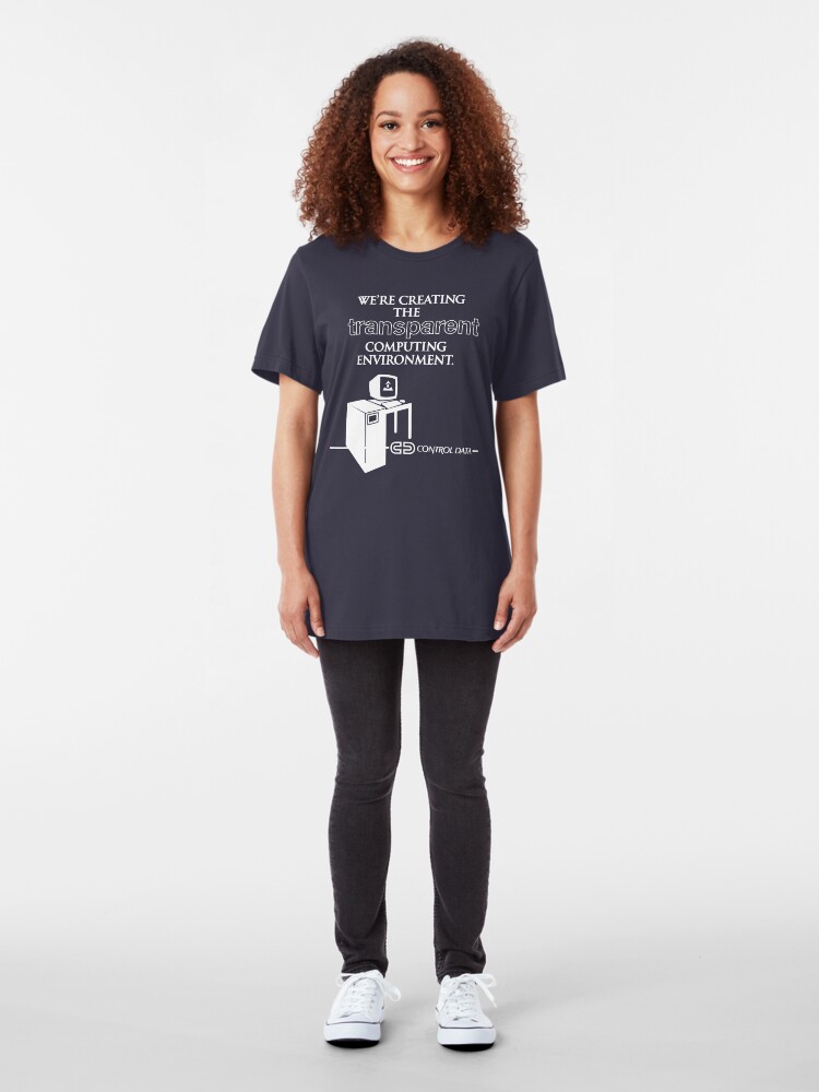 Alternate view of They Live - "Control Data" Slim Fit T-Shirt