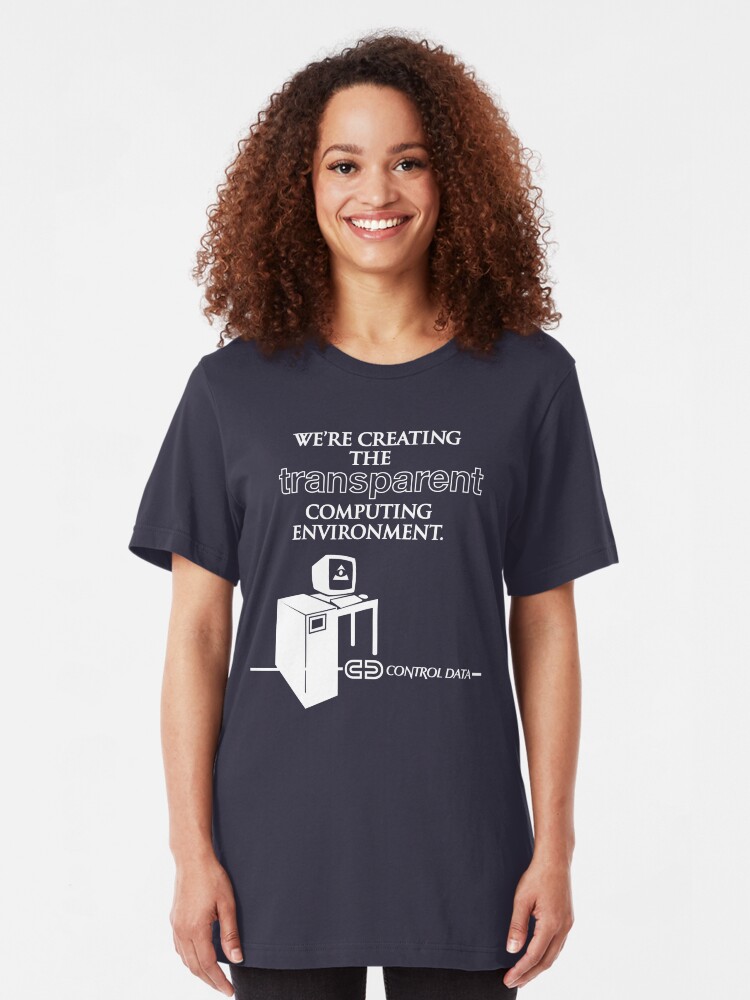 Alternate view of They Live - "Control Data" Slim Fit T-Shirt