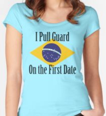 First Date BJJ (Black) Women's Fitted Scoop T-Shirt