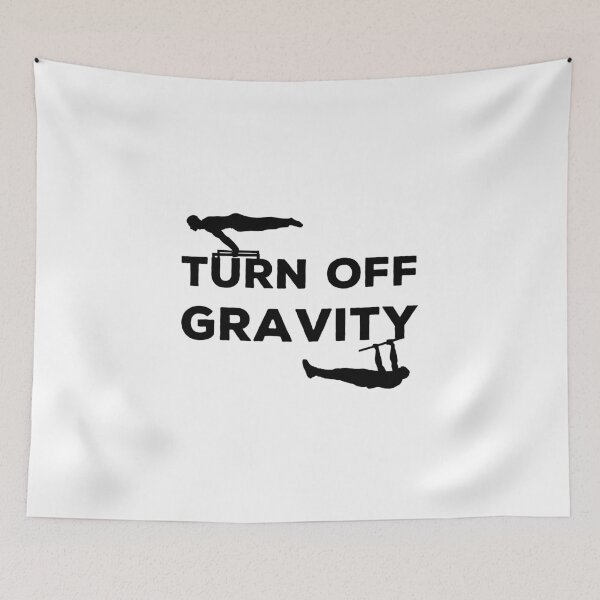 Item preview, Turn off gravity white - Calisthenics & Bodyweight training design designed and sold by Atleta-Cali.