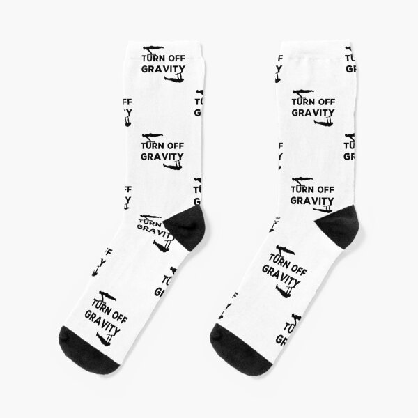 Turn off gravity white - Calisthenics & Bodyweight training design Socks