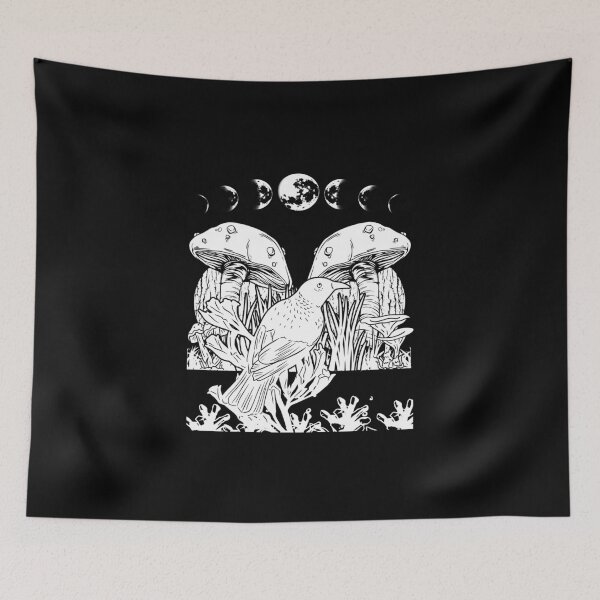 Item preview, Bird Aesthetic For Mushrooms Moon Cottagecore Art Lover designed and sold by Nessshirts.