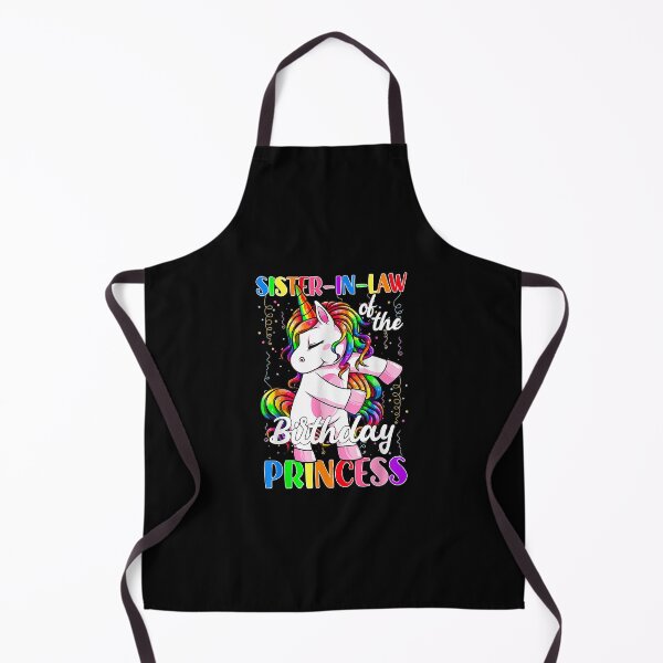 Item preview, Sister-in-law of the Birthday Princess Girl Flossing Unicorn designed and sold by KimHolleyn.