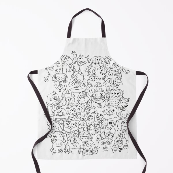 Item preview, Monster Party Coloring Countdown designed and sold by Tempera-Mentum.