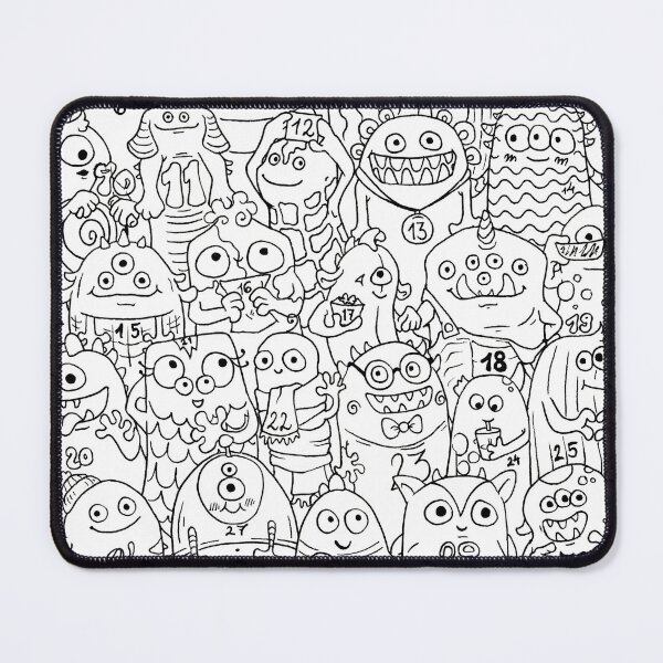 Item preview, Monster Party Coloring Countdown designed and sold by Tempera-Mentum.