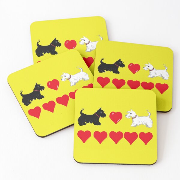 Item preview, Love Scottish Terriers on yellow designed and sold by Faerieglen.