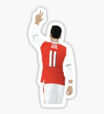 Mesut Ozil Minimalist Digital Drawing Sticker