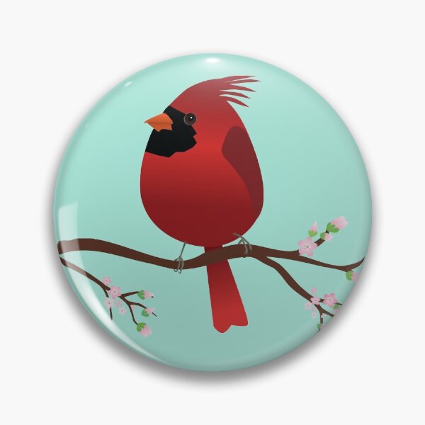 Item preview,  Cute egg shaped Northern cardinal designed and sold by Bwiselizzy.