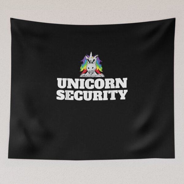 Item preview, Mens Unicorn Security Shirt designed and sold by ShellyDeCeuster.