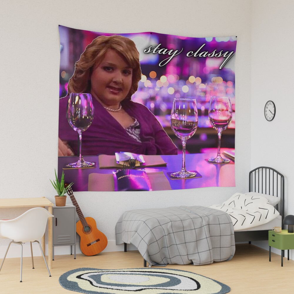 Gibby At The Bar Stay Classy Girl Tapestry for Sale by Windasari29 Redbubble