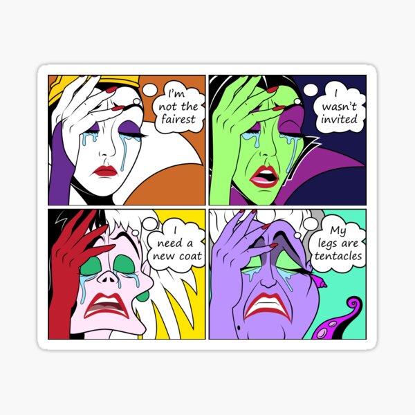 Villain World Problems Sticker