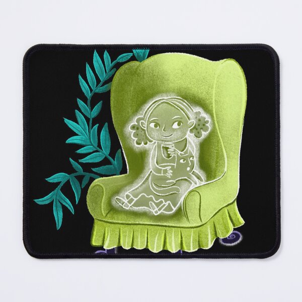Item preview, little ghost girl on a comfy chair designed and sold by jasmineberry.