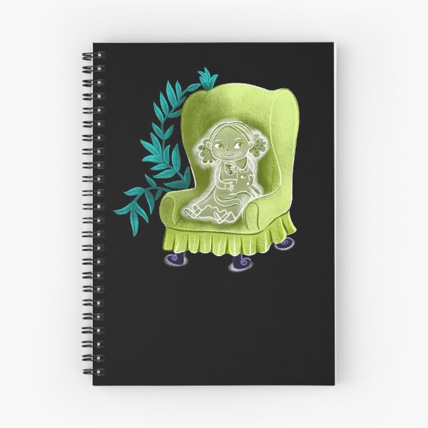 Item preview, little ghost girl on a comfy chair designed and sold by jasmineberry.