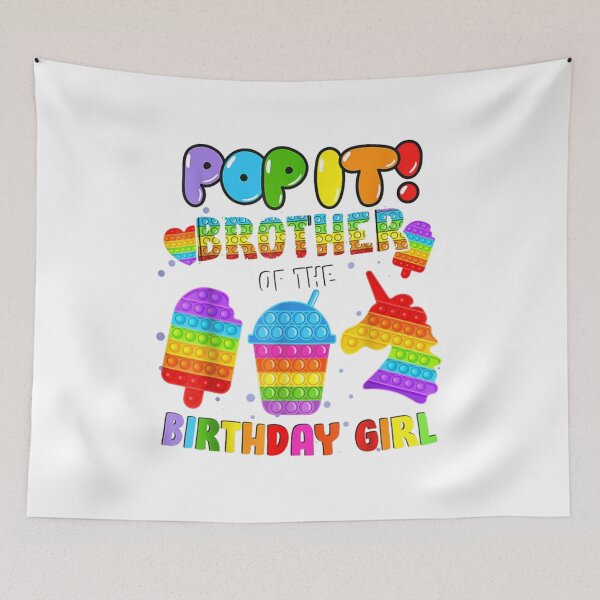 Item preview, Pop It Brother of the Birthday Girl | Birthday girl pop it | pop it unicorn designed and sold by ghazalish.