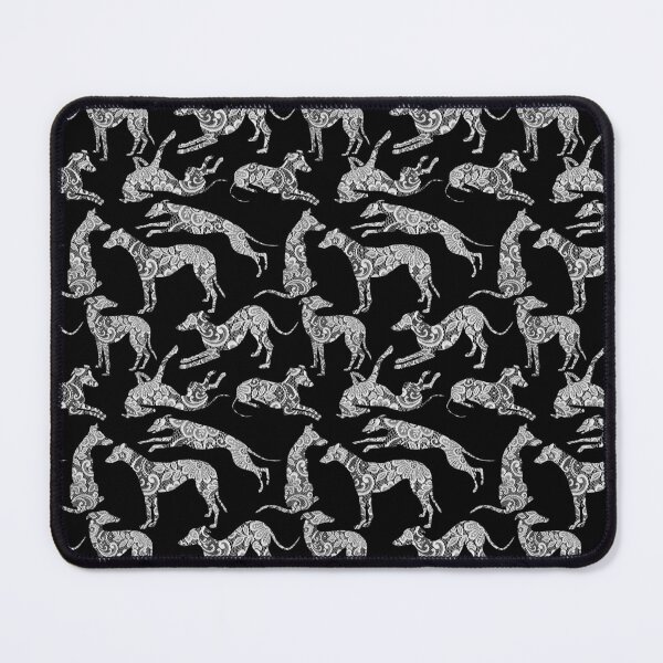 Item preview, Greyhound Vintage Lace on Black designed and sold by GreytGraphicals.