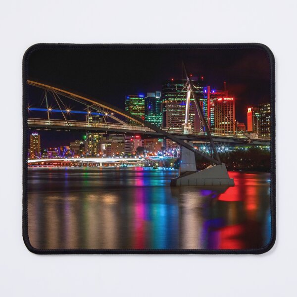 Item preview, Australian Cities - Brisbane At Night - Photographic Print designed and sold by nickegglington.