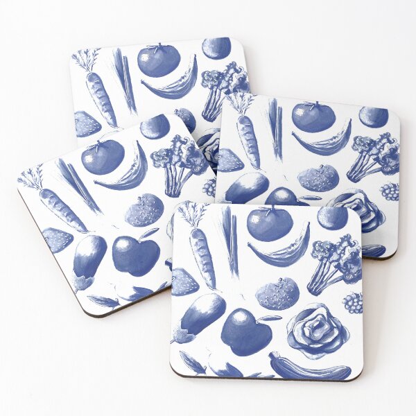 Aperçu de l'œuvre blue vegetables fruts créée et vendue par Firstartproject.