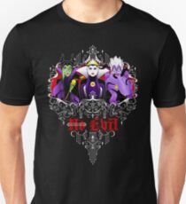Camiseta ajustada Tres villanos sabios (negro)