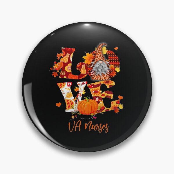 Item preview, Fall Leopard LOVE Gnome VA Nurses Thanksgiving designed and sold by Evrard123123.
