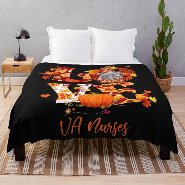 Item preview, Fall Leopard LOVE Gnome VA Nurses Thanksgiving designed and sold by Evrard123123.
