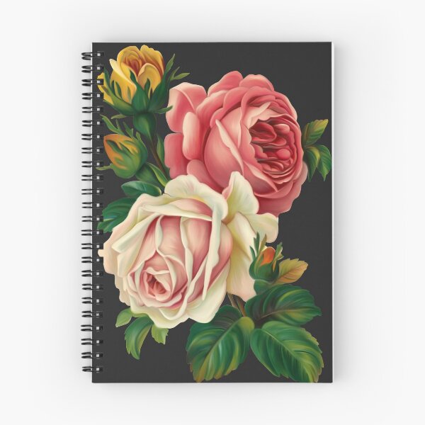 Item preview, pink and roses illustration, Rose Flower Vintage designed and sold by SorenOliben.