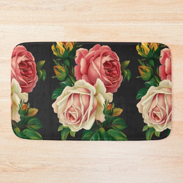Item preview, pink and roses illustration, Rose Flower Vintage designed and sold by SorenOliben.
