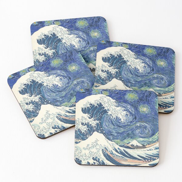 Item preview, Great Wave and Starry Night designed and sold by evibes.