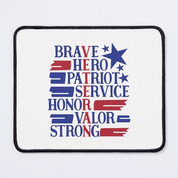 Item preview, Veteran Stands For Brave, Hero, Patriot, Service, Honor, Valor, Strong designed and sold by DAFIN.
