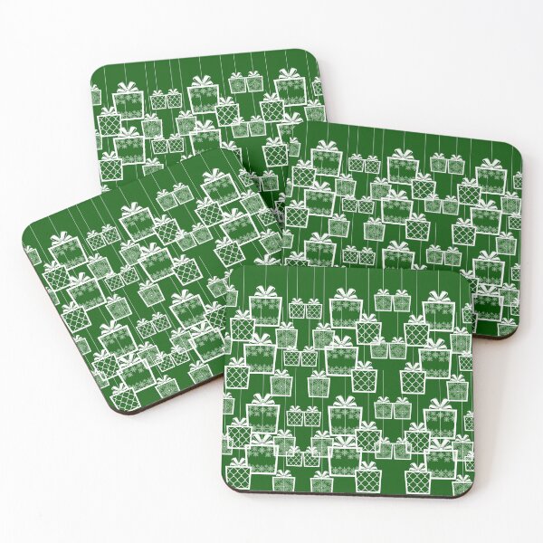 Item preview, Christmas Presents Pattern (Green)  designed and sold by whereisOlga_.