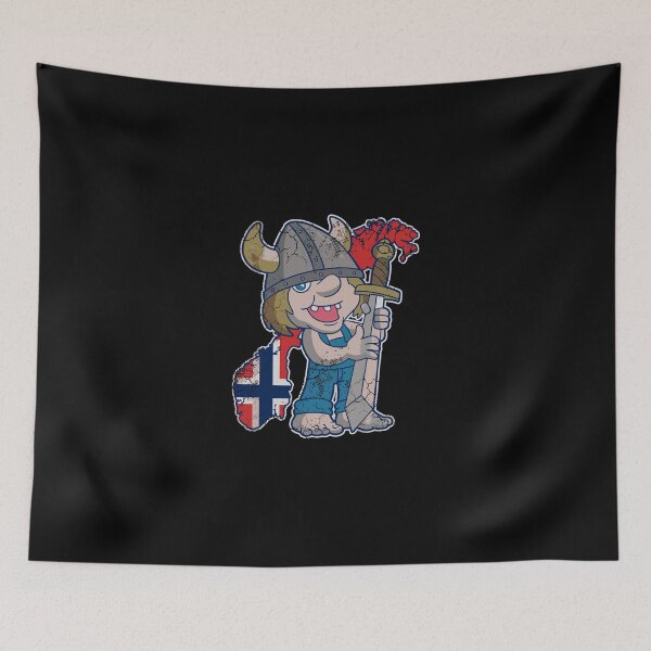 Item preview, Norwegian Troll Norway Flag Norge designed and sold by aileyava52.