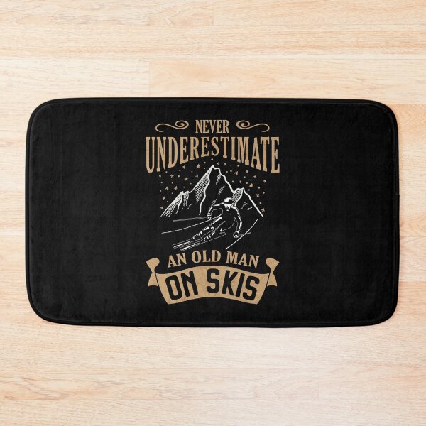 Item preview, Never Underestimate an Old Man on Skis Funny Skier Birthday Gift designed and sold by grinta2021.