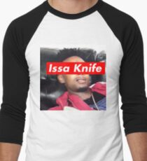 issa knife - 21 savage Men's Baseball ¾ T-Shirt
