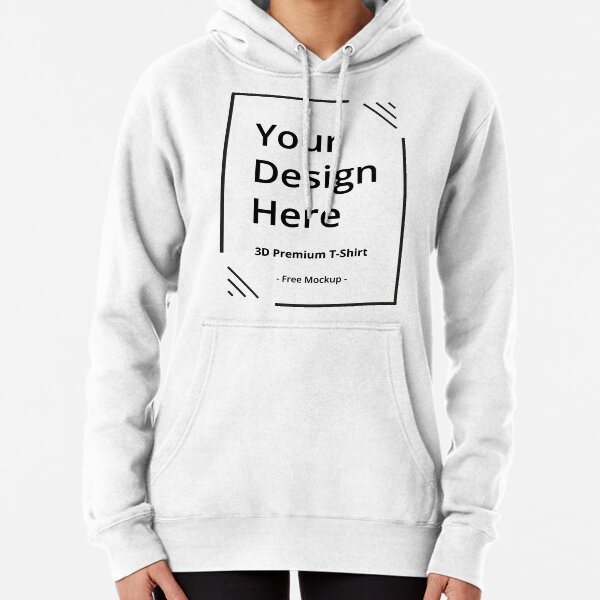 Camiseta Mockup Negra Sudadera con capucha