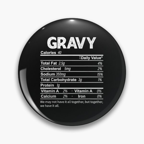 Artikelvorschau, Funny Gravy Nutrition Facts Thanksgiving Food entworfen und verkauft von Evrard123123.