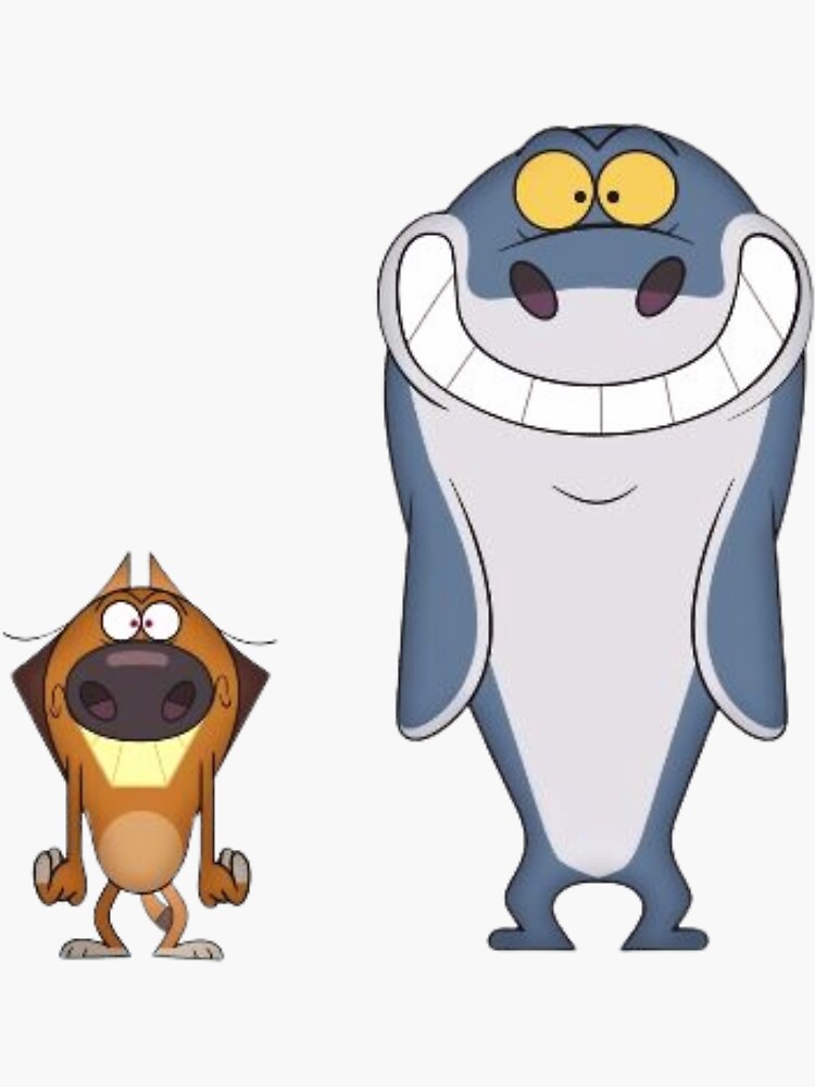 zig and sharko very funny | Sticker