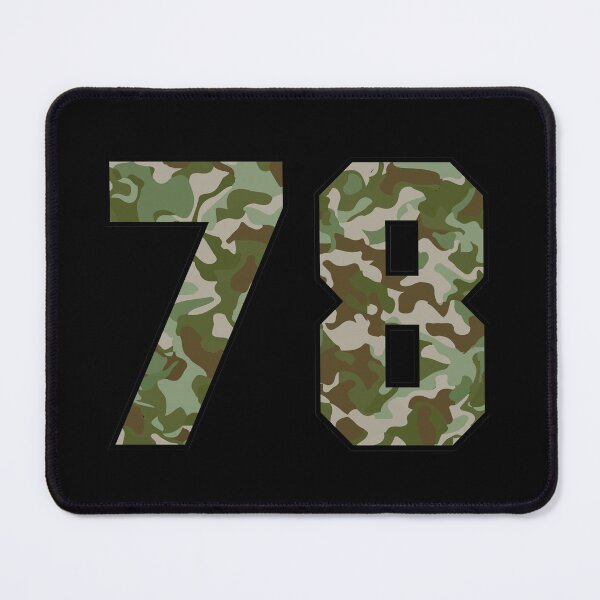 Item preview, Army Camo Number Seventy-eight Veteran Lucky Number 78 designed and sold by Urosek.